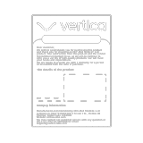 What inside the Vertica® box | Warranty card