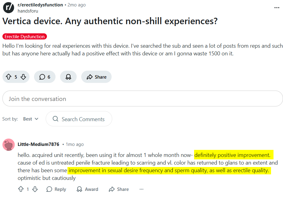 חוות דעת אנונימית מתוך פורום של Reddit